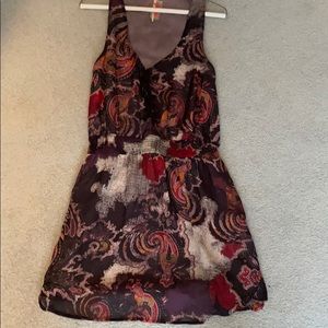 Free People s sleeveless purple & orange dress!